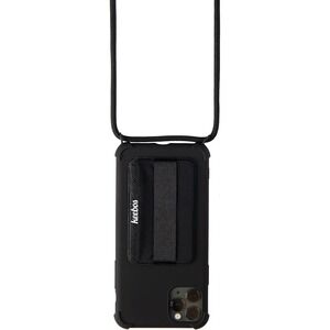 Keebos iPhone 12 or 12 Pro Crossbody Lanyard Case, Card Pocket, Black/Black NEW!